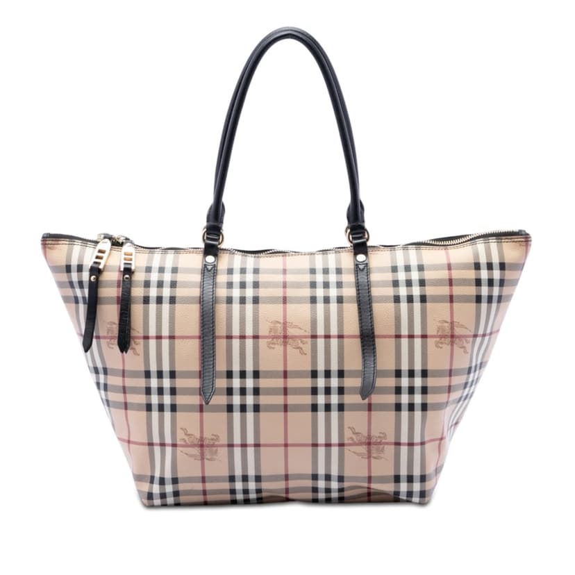 Burberry Medium Haymarket Check Coated Canvas Salisbury Tote