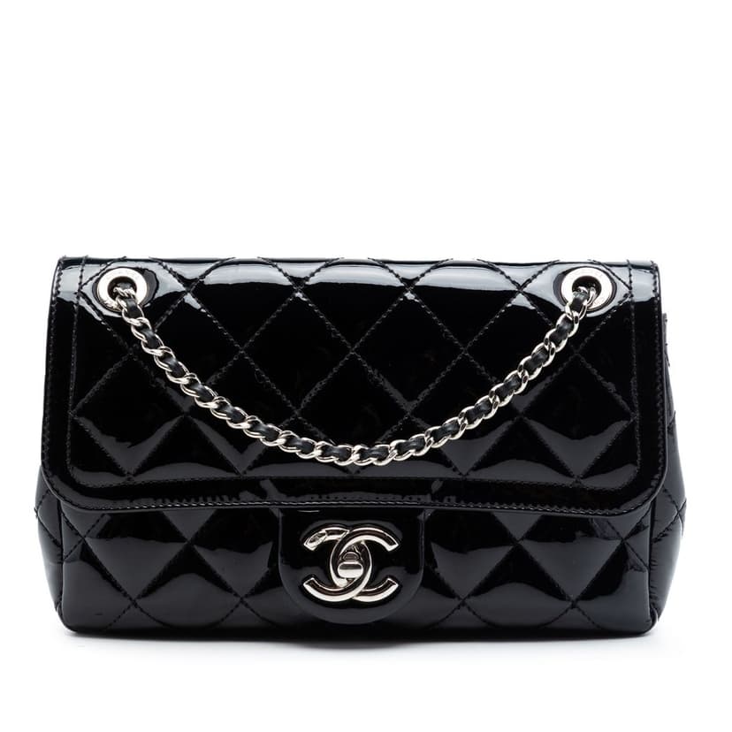 Chanel Small Quilted Patent Coco Shine Flap