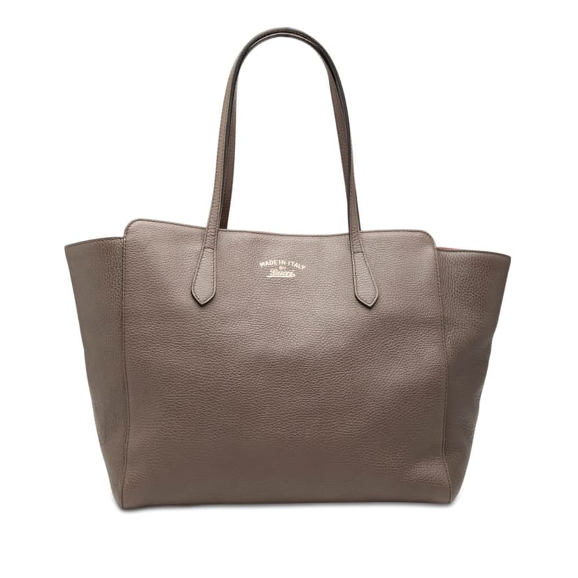 Gucci Medium Leather Swing Tote