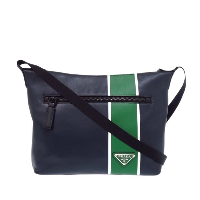 Prada حقيبة كروس جلدية