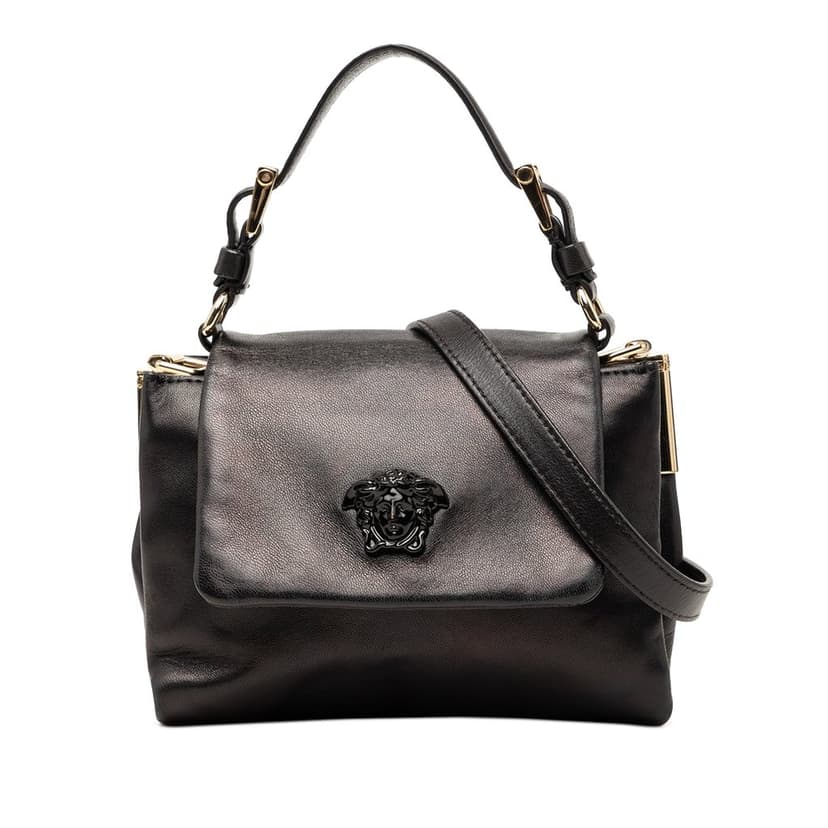 Versace Leather La Medusa Satchel