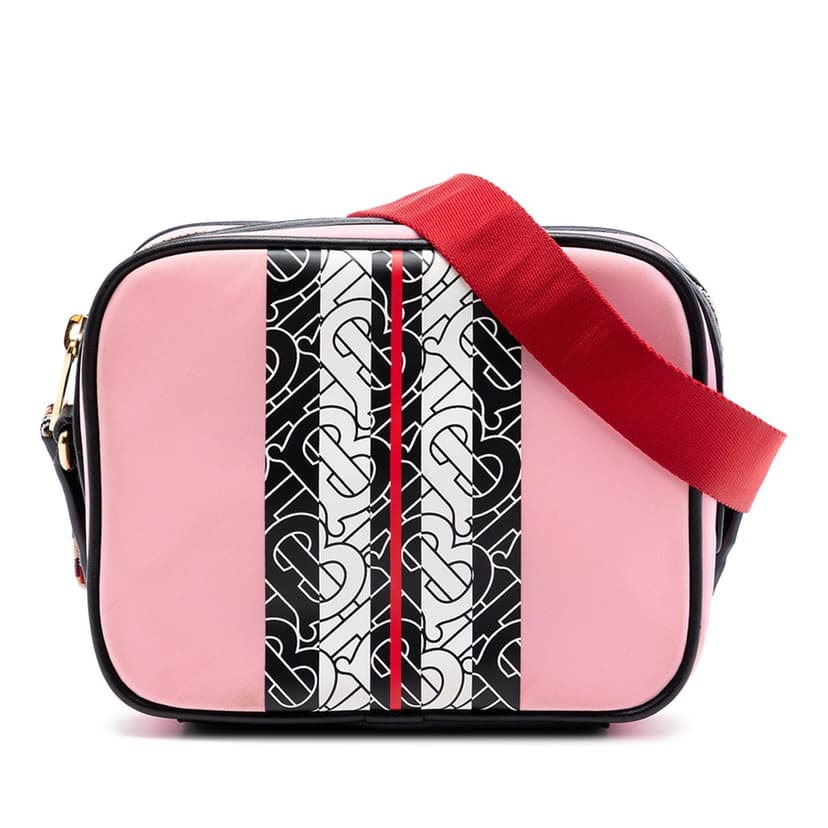 Burberry TB Monogram Nylon Stripe Kids Camera Bag