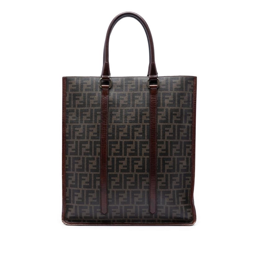 Fendi Zucca Coated Canvas Vertical Tote