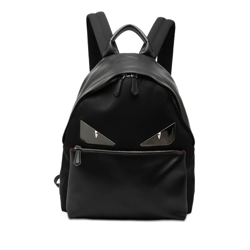 Fendi Nylon and Leather Bug Eyes Monster Backpack