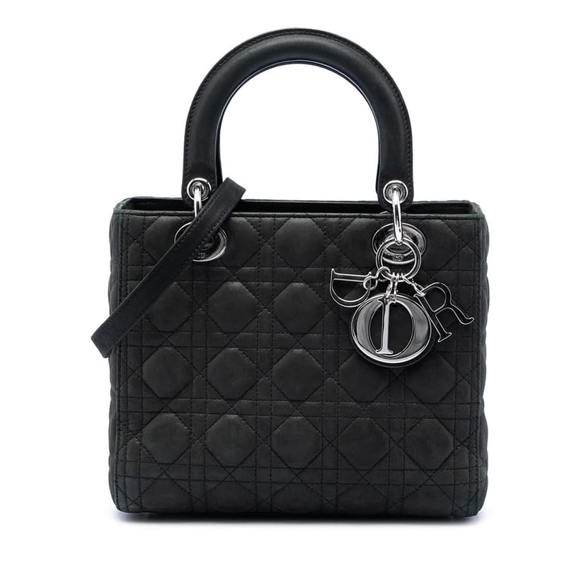 Dior Medium Iridescent Lambskin Cannage Lady Dior