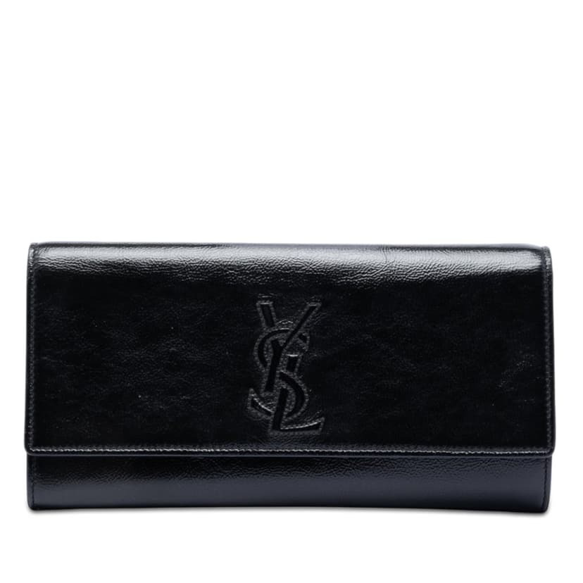 Saint Laurent حقيبة يد صغيرة منسوجة بنقش حرف Monogram Belle De Jour
