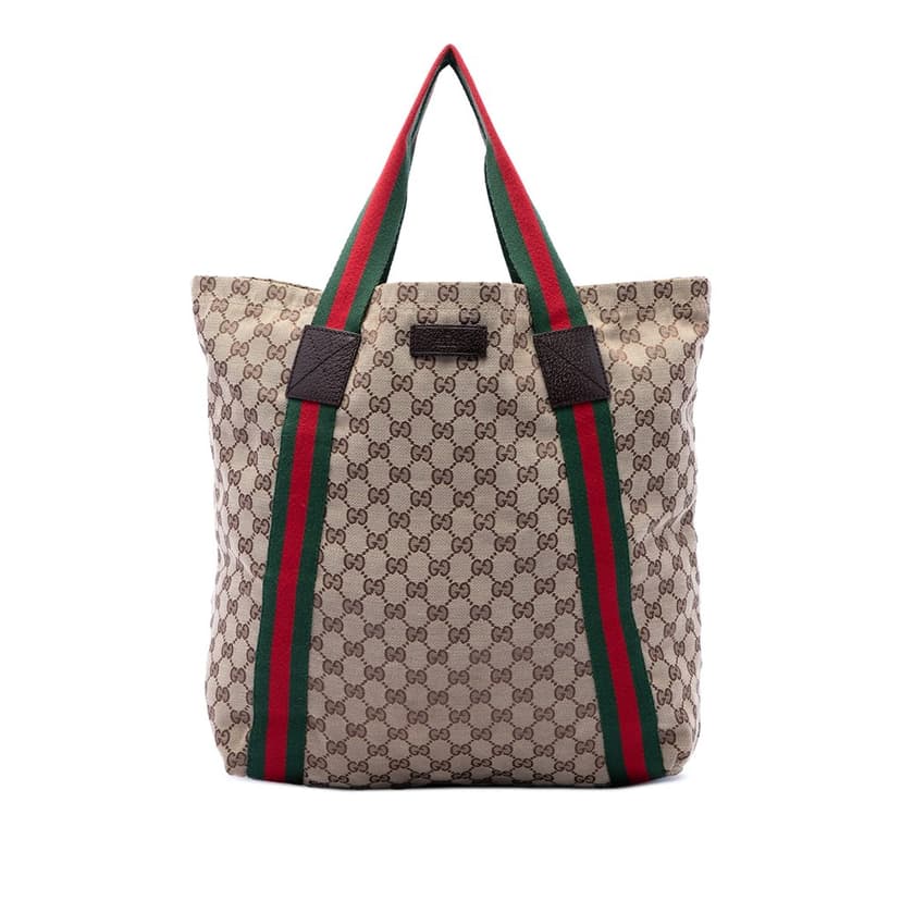 Gucci GG Canvas Web Tote