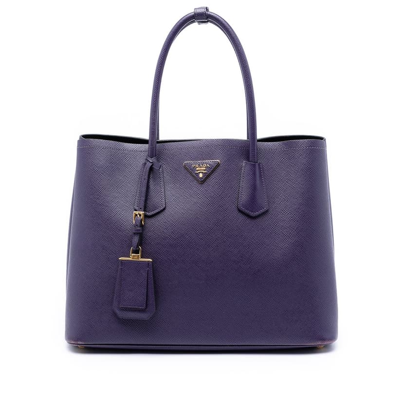 Prada Medium Saffiano Cuir Double Satchel