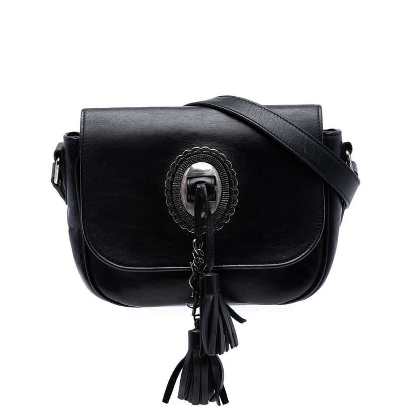 Saint Laurent Calfskin Kim Tassel Crossbody