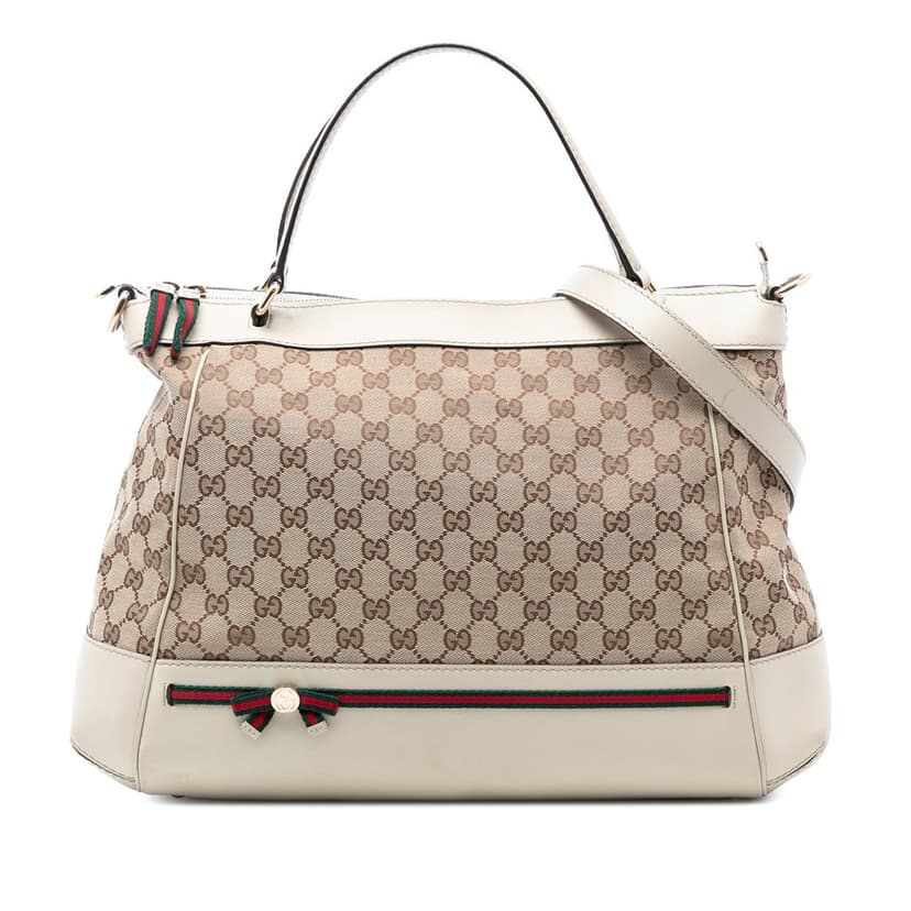 Gucci GG Canvas Web Mayfair Satchel