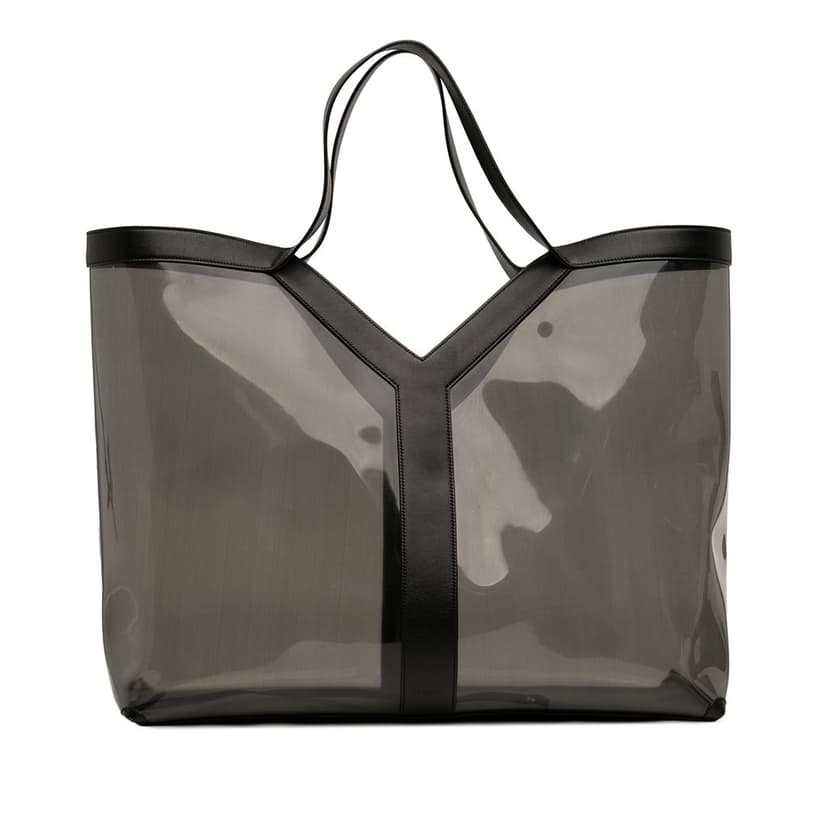 Saint Laurent Maxi PVC Transparent Y Tote