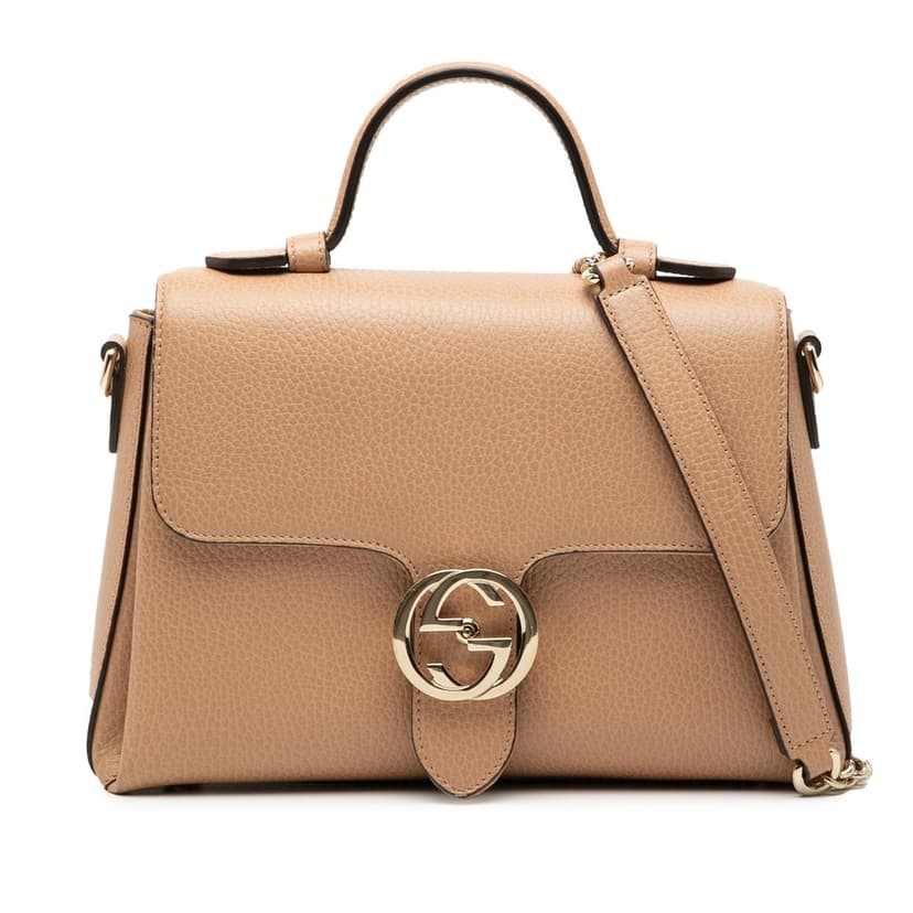 Gucci Small Dollar Calf Interlocking G Satchel