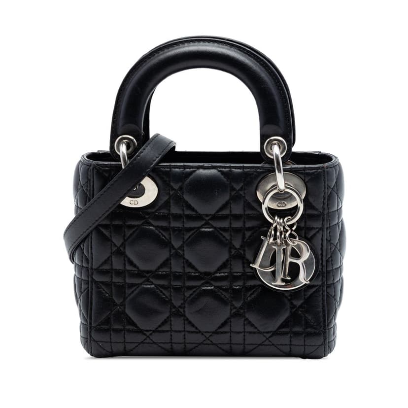Dior Mini Lambskin Cannage Lady Dior