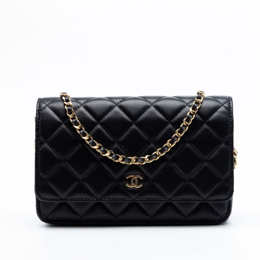 Chanel CC Quilted Lambskin Wallet On Chain