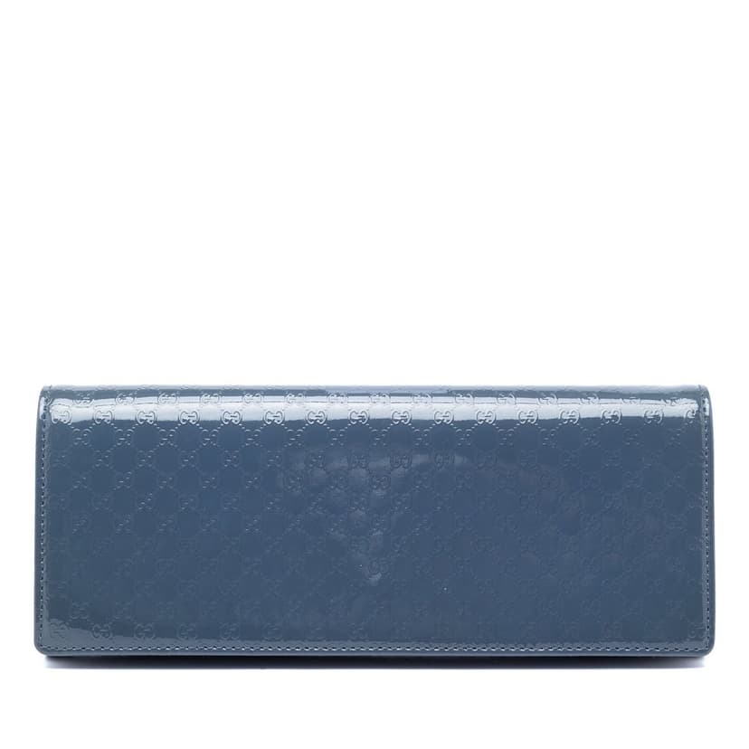Gucci Microguccissima Patent Broadway Clutch