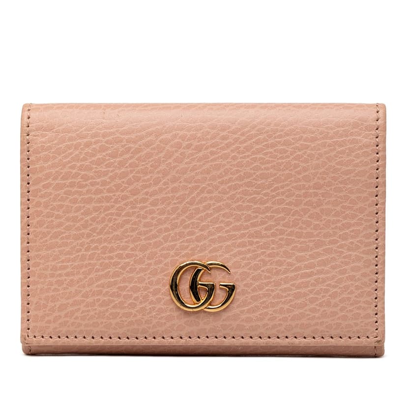 Gucci GG Marmont Calfskin Card Case Wallet