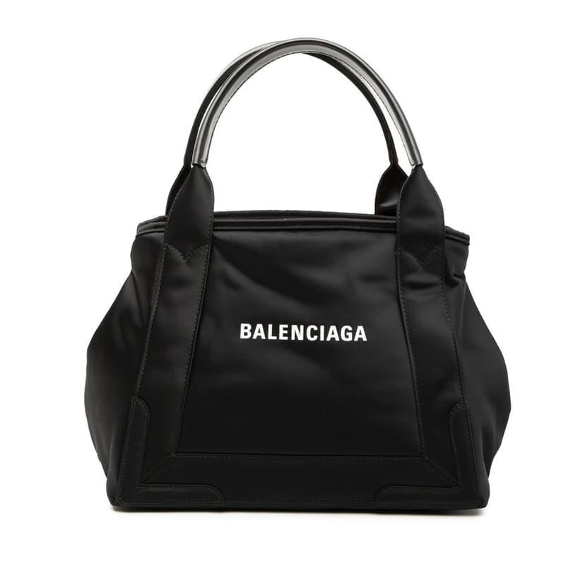 Balenciaga Nylon Navy Cabas Tote S