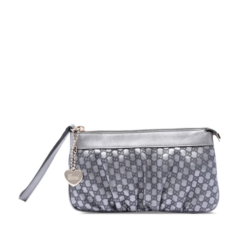 Gucci Microguccissima Heart Wristlet Pochette