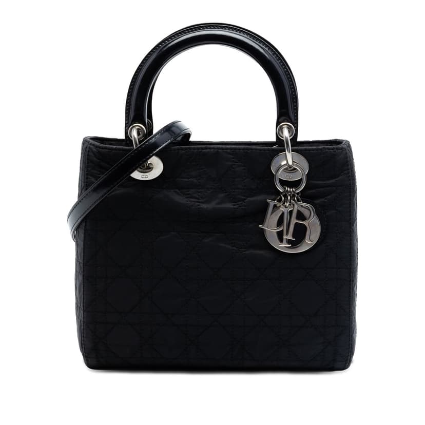 Dior Medium Nylon Cannage Lady Dior