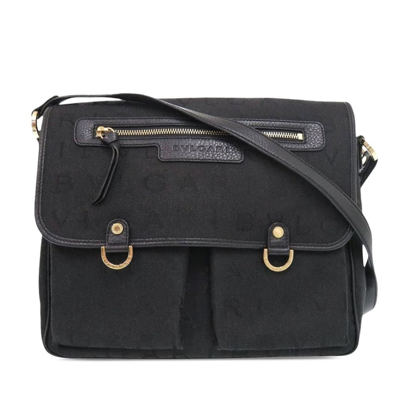 Bvlgari Logomania Canvas Messenger Bag