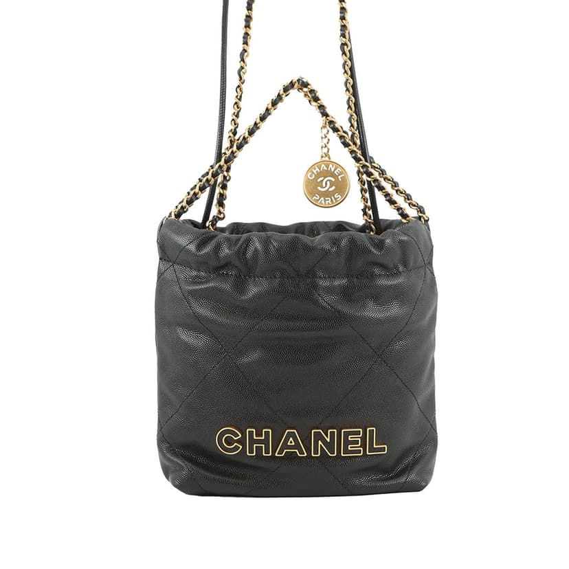 Chanel Mini Shiny Caviar 22 Handbag