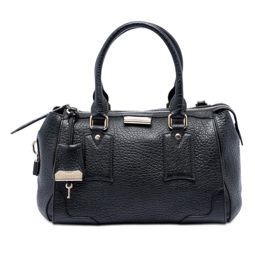 Burberry Small Heritage Grain Leather Gladstone Satchel