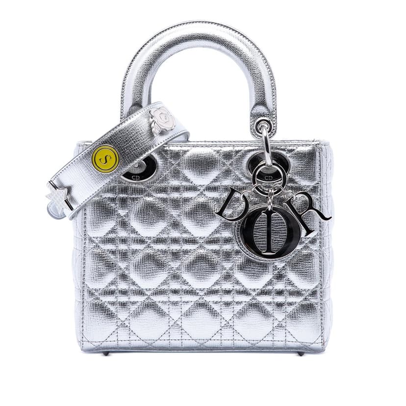 Dior Small Metallic Grained Calfskin Cannage My ABCDior Lady Dior