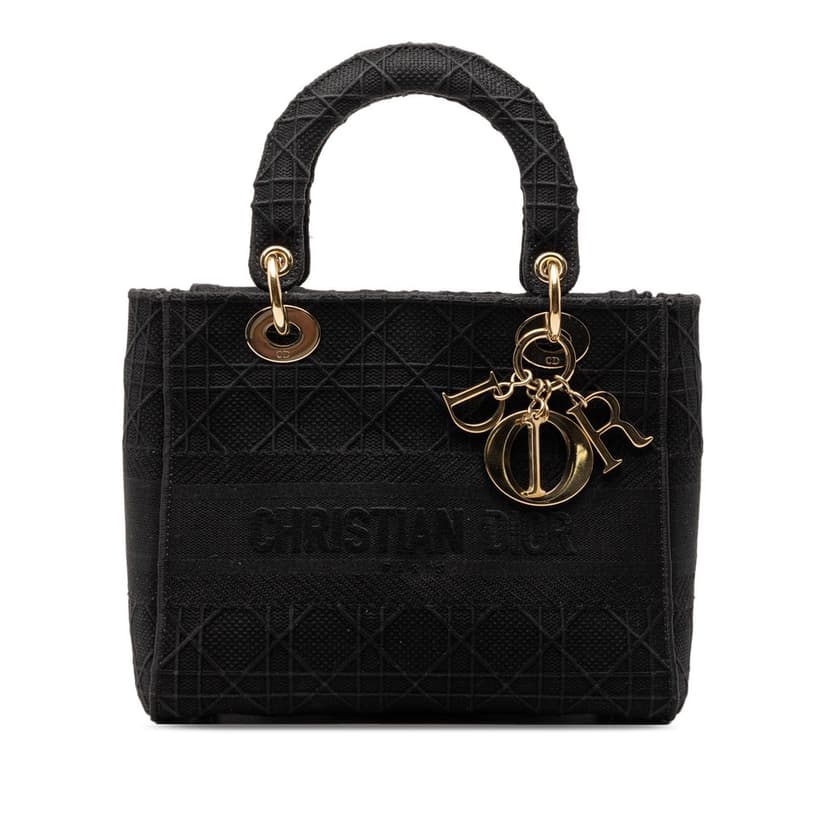 Dior Medium Canvas Cannage Lady D Lite