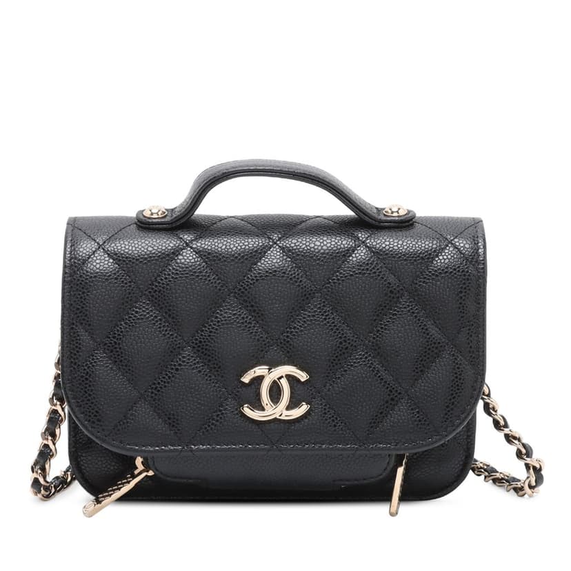 Chanel Mini Caviar Business Affinity Top Handle Bag
