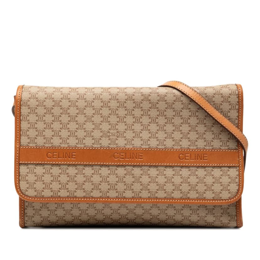 Celine Macadam Coated Canvas Crossbody