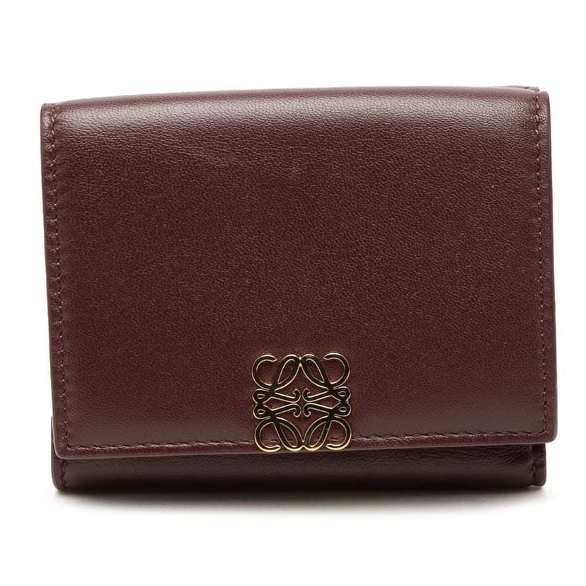 LOEWE Leather Anagram Trifold Wallet