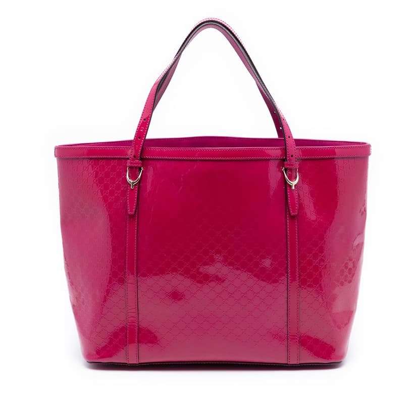 Gucci Patent Microguccissima Nice Tote
