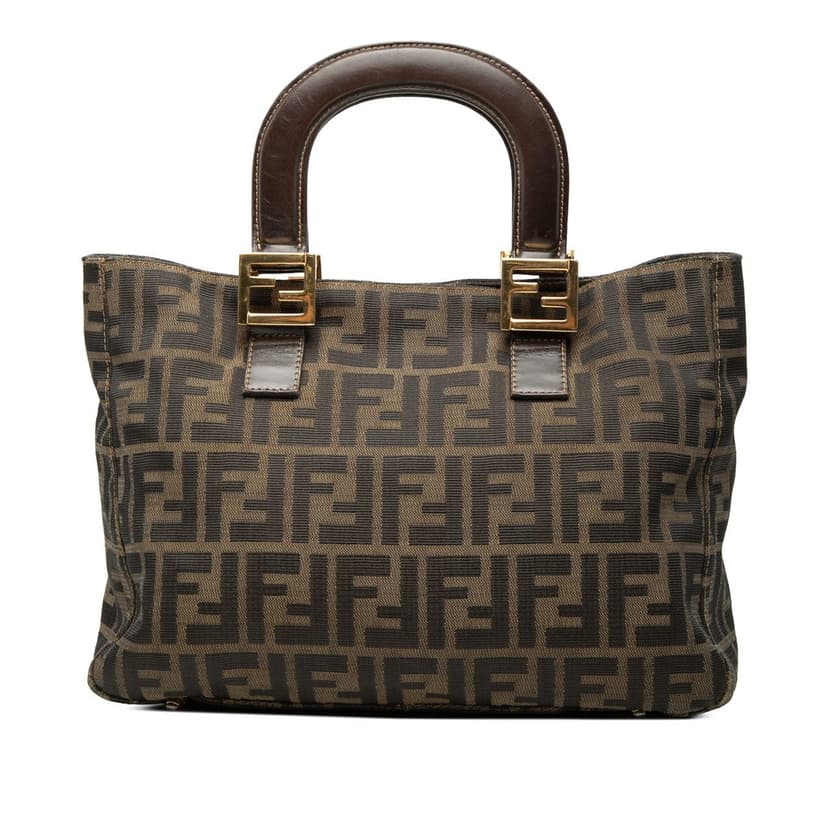 Fendi Small Zucca Canvas Twins Tote
