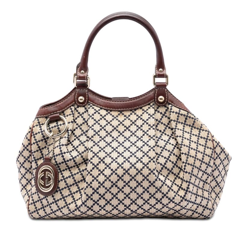 Gucci Medium Diamante Canvas Sukey Tote