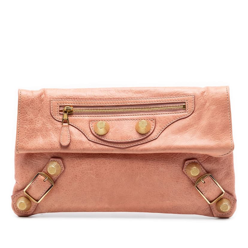 Balenciaga Lambskin Motocross Giant 21 Envelope Clutch