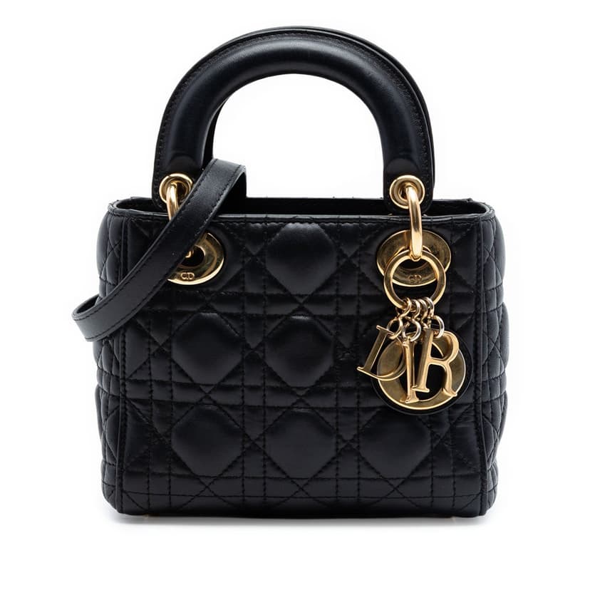 Dior Mini Lambskin Cannage Lady Dior