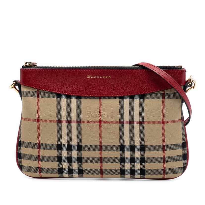 Burberry Haymarket Check Canvas Peyton Crossbody