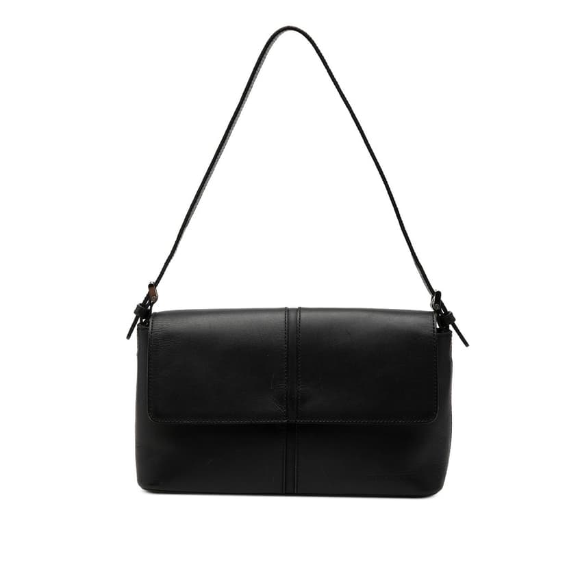 Burberry Leather Flap Shoulder Bag