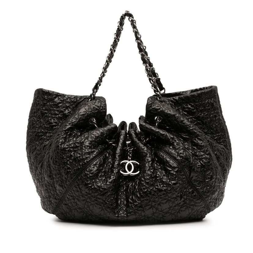 Chanel CC Embossed Patent Rock In Moscow Hobo