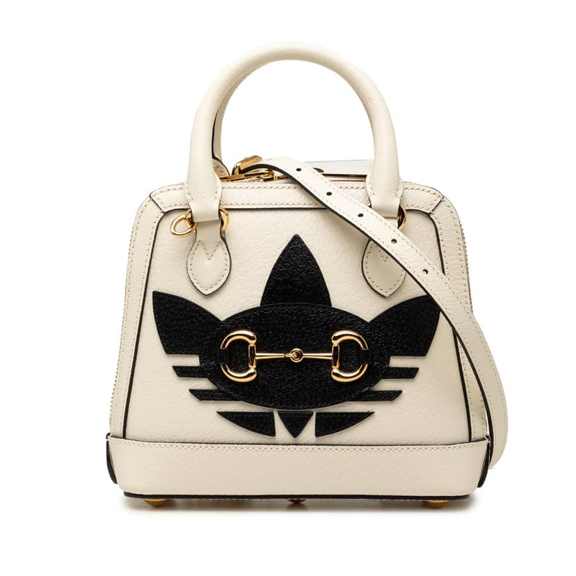 Gucci Adidas Mini Leather Horsebit 1955 Top Handle Bag