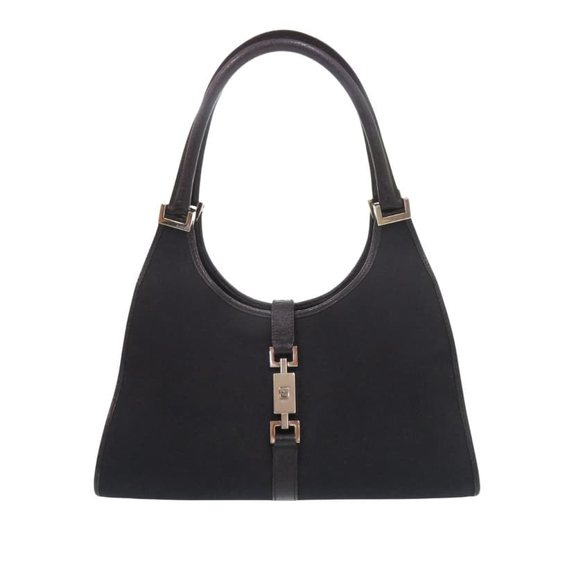 Gucci Canvas Jackie Bardot Shoulder Bag