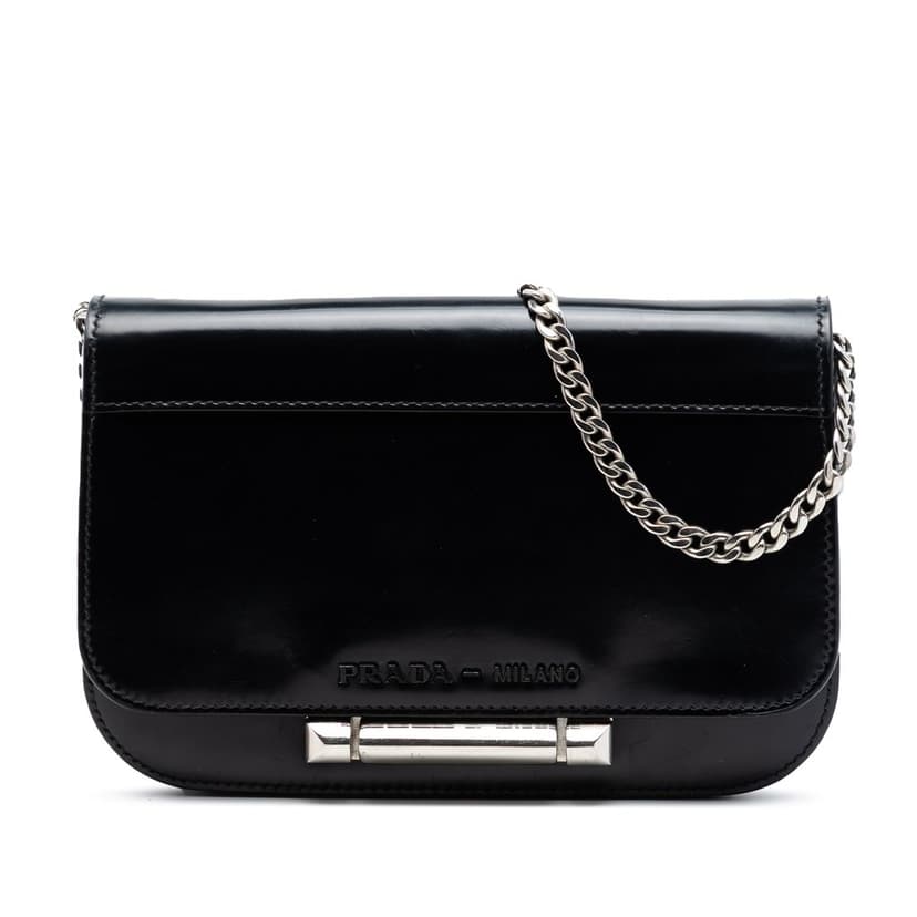 Prada Spazzolato Leather Sybille Flap Crossbody