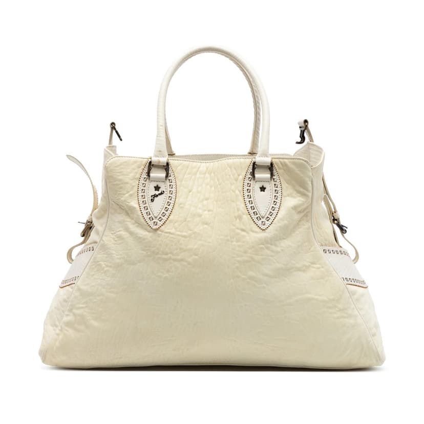 Fendi Large Leather Etniko Du Jour Handbag