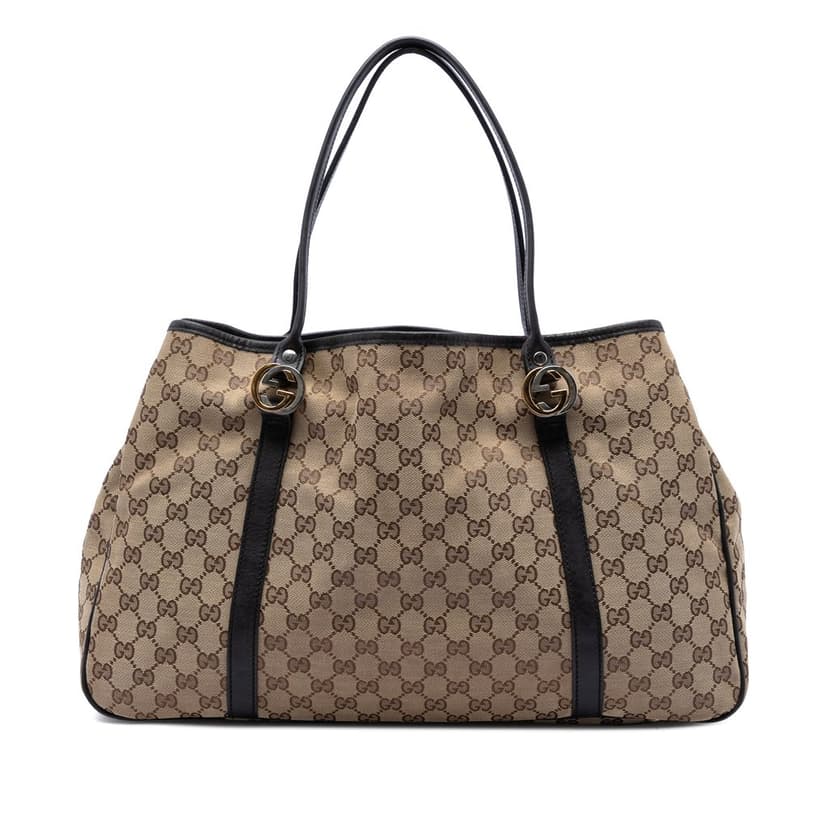 Gucci Large GG Canvas Twins Tote