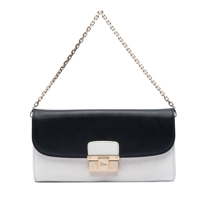 Dior Bicolor Calfskin Diorling Wallet on Chain