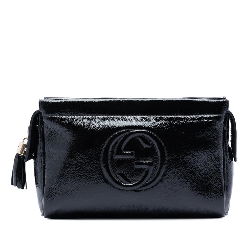 Gucci Patent Soho Cosmetic Pouch
