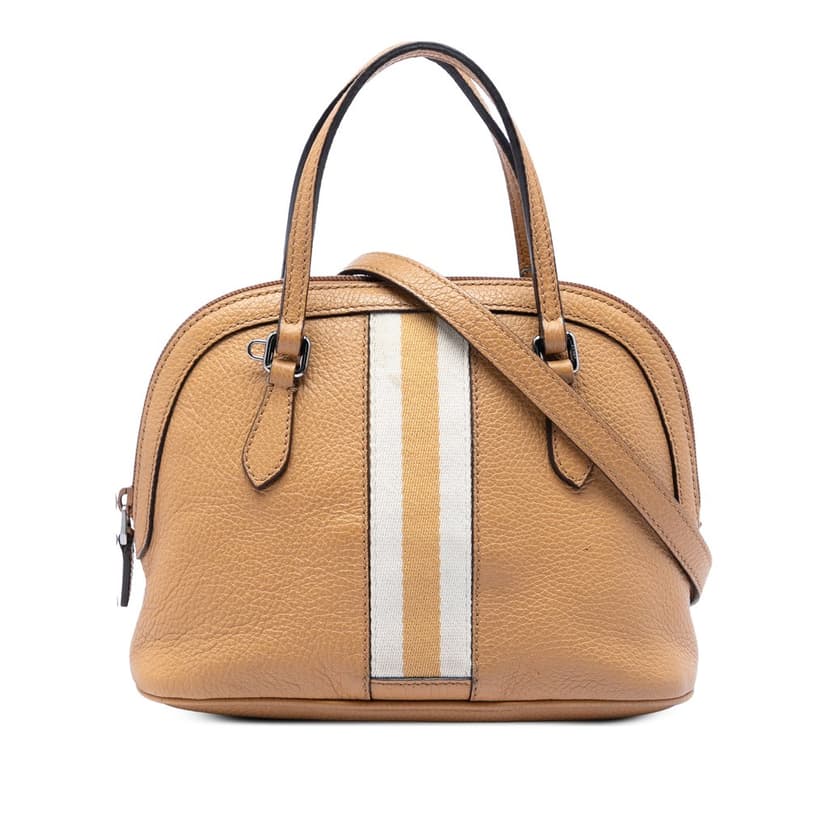 Gucci Mini Calfskin Web Dome Satchel