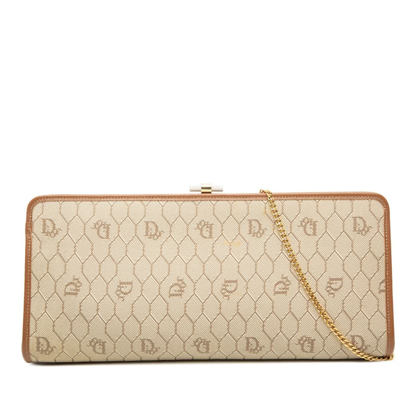 Dior Honeycomb Coated Canvas Chain Crossbody