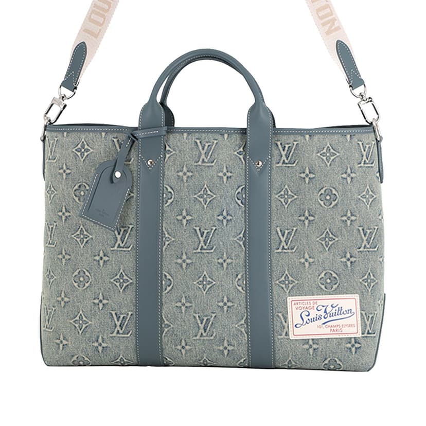 Louis Vuitton Monogram Washed Denim Weekend Tote