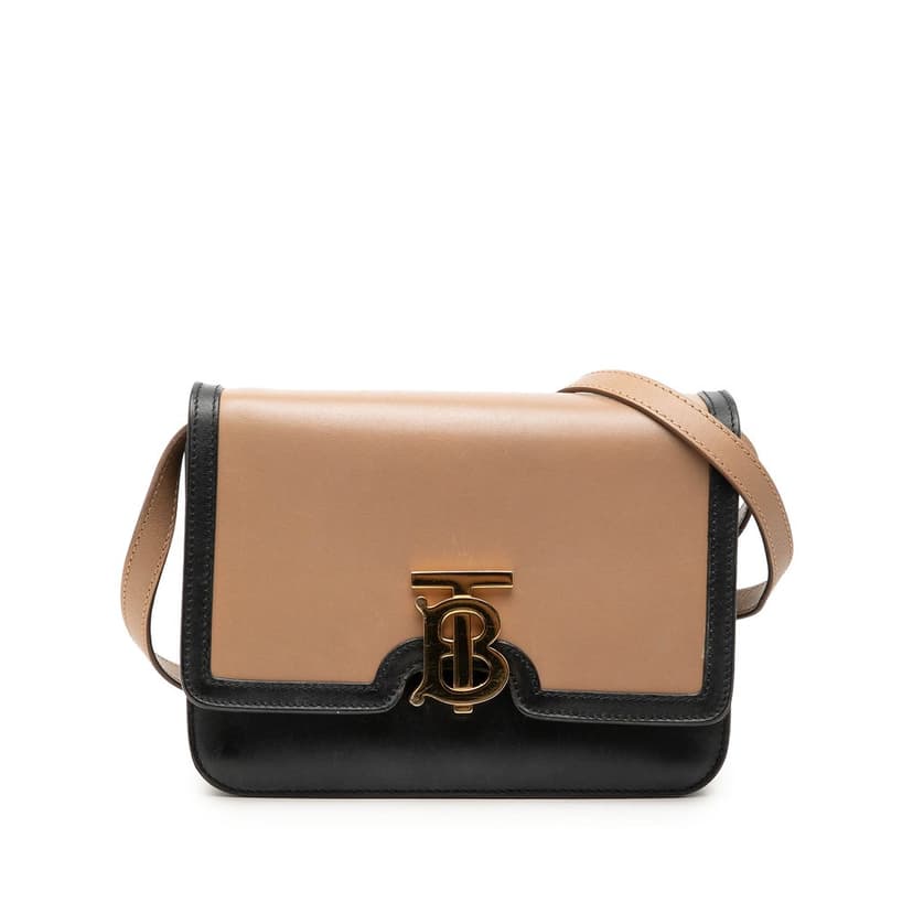 Burberry Small Bicolor Smooth Calfskin TB Crossbody